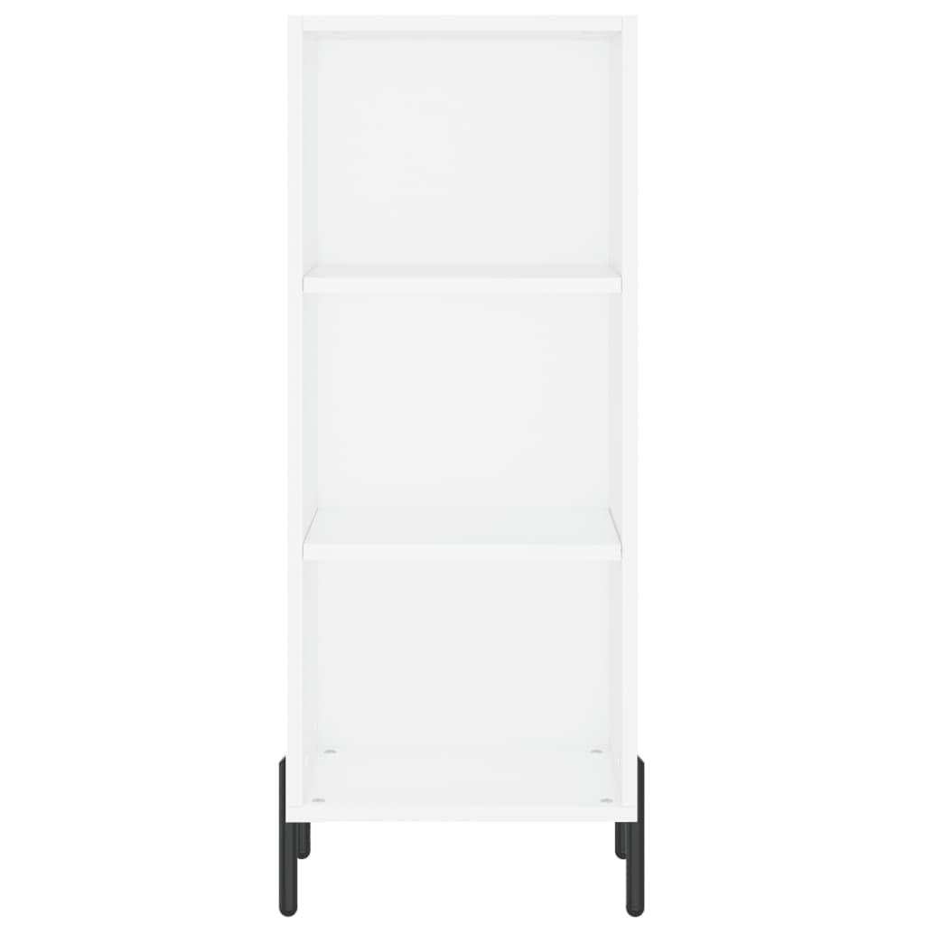 Highboard Hochglanz-Weiß 34,5x32,5x180 cm Holzwerkstoff