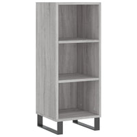 Thumbnail for Highboard Grau Sonoma 34,5x32,5x180 cm Holzwerkstoff