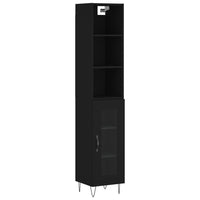 Thumbnail for Highboard Schwarz 34,5x34x180 cm Holzwerkstoff