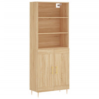 Thumbnail for Highboard Sonoma-Eiche 69,5x34x180 cm Holzwerkstoff