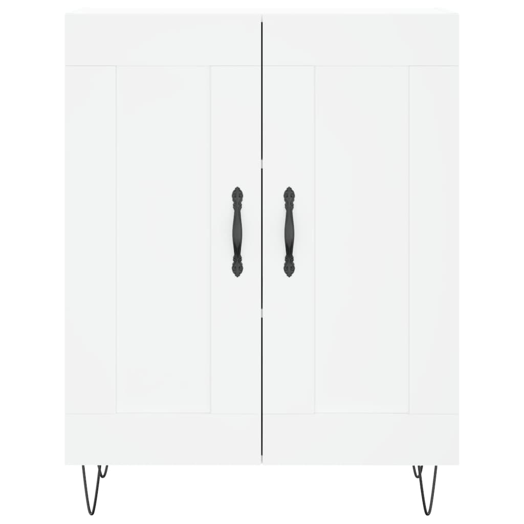 Highboard Weiß 69,5x34x180 cm Holzwerkstoff