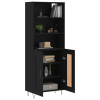 Thumbnail for Highboard Schwarz 69,5x34x180 cm Holzwerkstoff