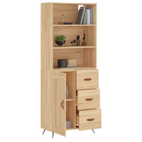 Thumbnail for Highboard Sonoma-Eiche 69,5x34x180 cm Holzwerkstoff