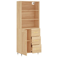 Thumbnail for Highboard Sonoma-Eiche 69,5x34x180 cm Holzwerkstoff