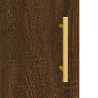 Thumbnail for Highboard Braun Eichen-Optik 69,5x34x180 cm Holzwerkstoff