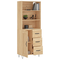 Thumbnail for Highboard Sonoma-Eiche 69,5x34x180 cm Holzwerkstoff