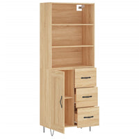 Thumbnail for Highboard Sonoma-Eiche 69,5x34x180 cm Holzwerkstoff