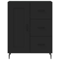 Thumbnail for Highboard Schwarz 69,5x34x180 cm Holzwerkstoff