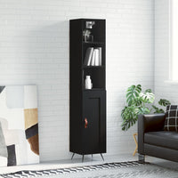 Thumbnail for Highboard Schwarz 34,5x34x180 cm Holzwerkstoff