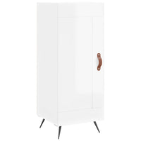 Thumbnail for Highboard Hochglanz-Weiß 34,5x34x180 cm Holzwerkstoff