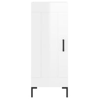 Thumbnail for Highboard Hochglanz-Weiß 34,5x34x180 cm Holzwerkstoff