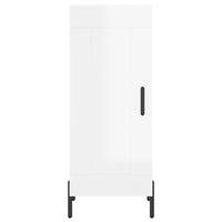 Thumbnail for Highboard Hochglanz-Weiß 34,5x34x180 cm Holzwerkstoff