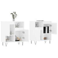 Thumbnail for Sideboards 2 Stk. Hochglanz-Weiß Holzwerkstoff