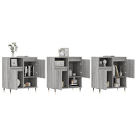 Thumbnail for Sideboards 3 Stk. Grau Sonoma Holzwerkstoff
