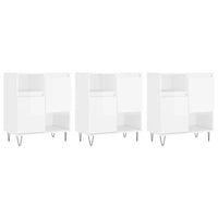 Thumbnail for Sideboards 3 Stk. Hochglanz-Weiß Holzwerkstoff