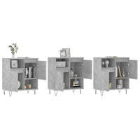 Thumbnail for Sideboards 3 Stk. Betongrau Holzwerkstoff