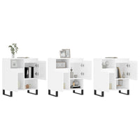 Thumbnail for Sideboards 3 Stk. Hochglanz-Weiß Holzwerkstoff