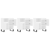 Thumbnail for Sideboards 3 Stk. Hochglanz-Weiß Holzwerkstoff