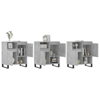 Thumbnail for Sideboards 3 Stk. Betongrau Holzwerkstoff