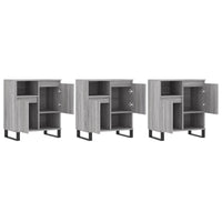 Thumbnail for Sideboards 3 Stk. Grau Sonoma Holzwerkstoff