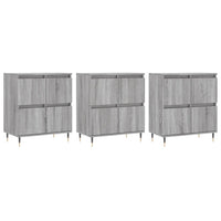 Thumbnail for Sideboards 3 Stk. Grau Sonoma Holzwerkstoff