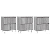Thumbnail for Sideboards 3 Stk. Grau Sonoma Holzwerkstoff