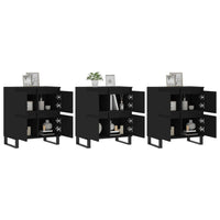 Thumbnail for Sideboards 3 Stk. Schwarz Holzwerkstoff