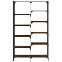 Thumbnail for Bücherregal Eiche Braun 100x32x170 cm Holzwerkstoff und Eisen