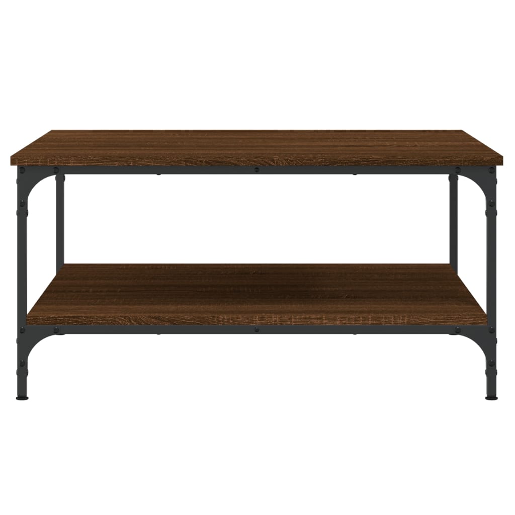 Couchtisch Braun Eichen-Optik 80x80x40 cm Holzwerkstoff