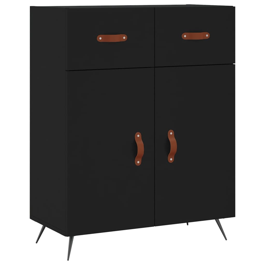 Sideboard Schwarz 69,5x34x90 cm Holzwerkstoff