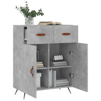 Thumbnail for Sideboard Betongrau 69,5x34x90 cm Holzwerkstoff