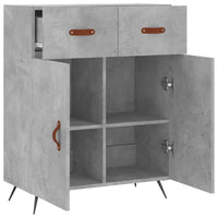 Thumbnail for Sideboard Betongrau 69,5x34x90 cm Holzwerkstoff