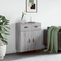 Thumbnail for Sideboard Grau Sonoma 69,5x34x90 cm Holzwerkstoff
