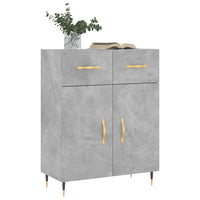 Thumbnail for Sideboard Betongrau 69,5x34x90 cm Holzwerkstoff
