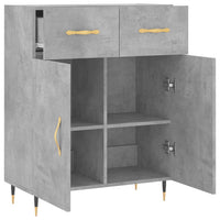 Thumbnail for Sideboard Betongrau 69,5x34x90 cm Holzwerkstoff