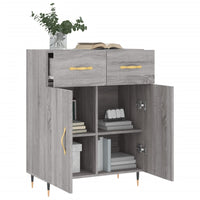 Thumbnail for Sideboard Grau Sonoma 69,5x34x90 cm Holzwerkstoff