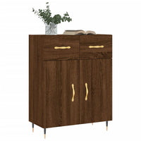 Thumbnail for Sideboard Braun Eichen-Optik 69,5x34x90 cm Holzwerkstoff