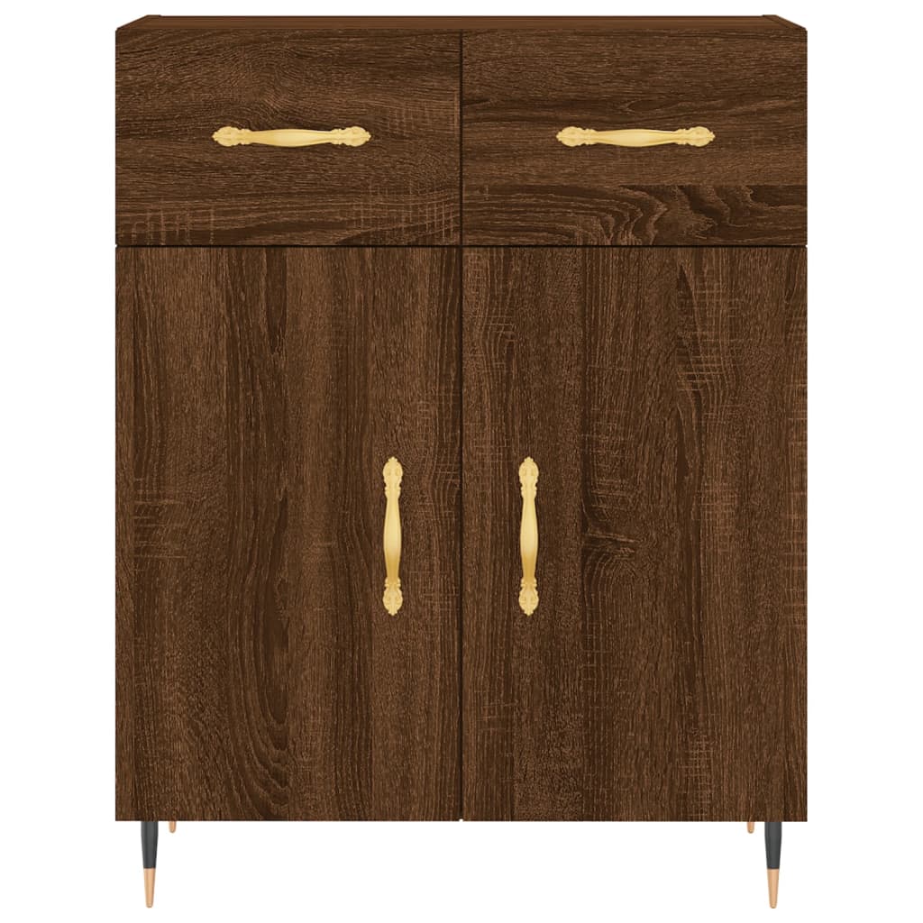Sideboard Braun Eichen-Optik 69,5x34x90 cm Holzwerkstoff