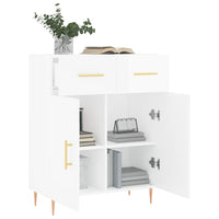 Thumbnail for Sideboard Hochglanz-Weiß 69,5x34x90 cm Holzwerkstoff