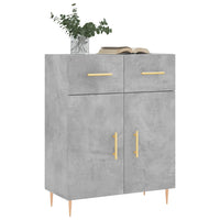 Thumbnail for Sideboard Betongrau 69,5x34x90 cm Holzwerkstoff
