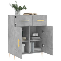 Thumbnail for Sideboard Betongrau 69,5x34x90 cm Holzwerkstoff