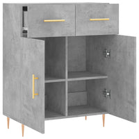 Thumbnail for Sideboard Betongrau 69,5x34x90 cm Holzwerkstoff