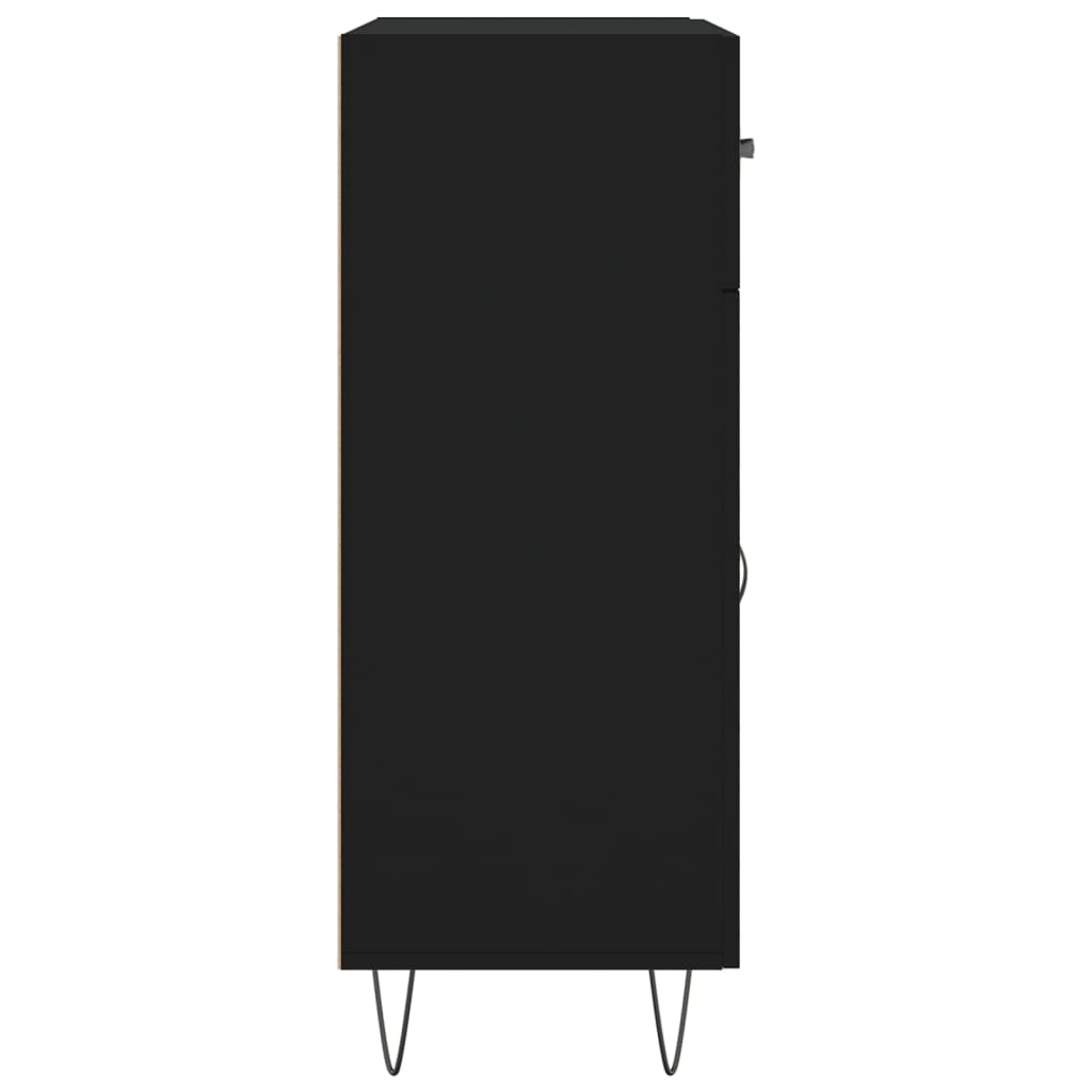 Sideboard Schwarz 69,5x34x90 cm Holzwerkstoff