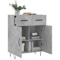 Thumbnail for Sideboard Betongrau 69,5x34x90 cm Holzwerkstoff
