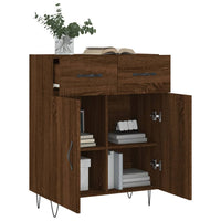 Thumbnail for Sideboard Braun Eichen-Optik 69,5x34x90 cm Holzwerkstoff