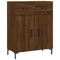 Thumbnail for Sideboard Braun Eichen-Optik 69,5x34x90 cm Holzwerkstoff