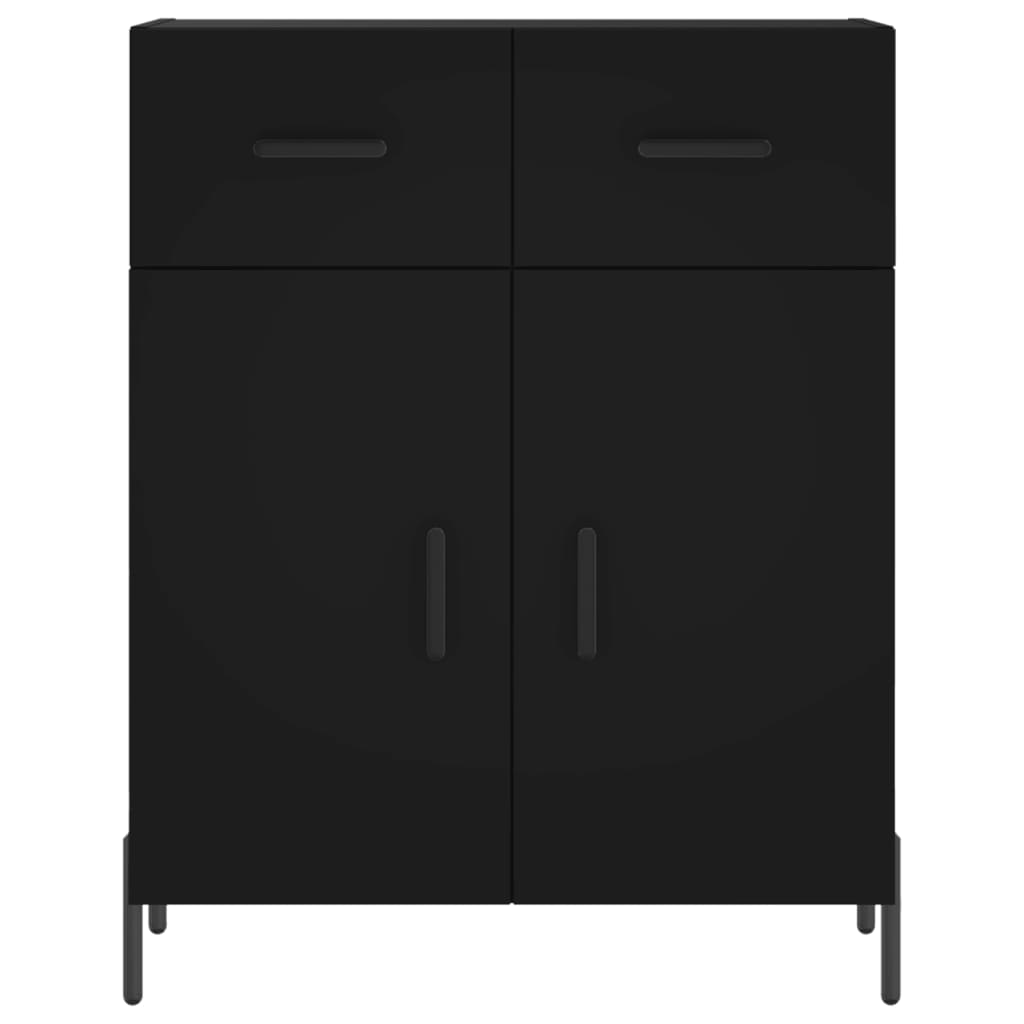Sideboard Schwarz 69,5x34x90 cm Holzwerkstoff