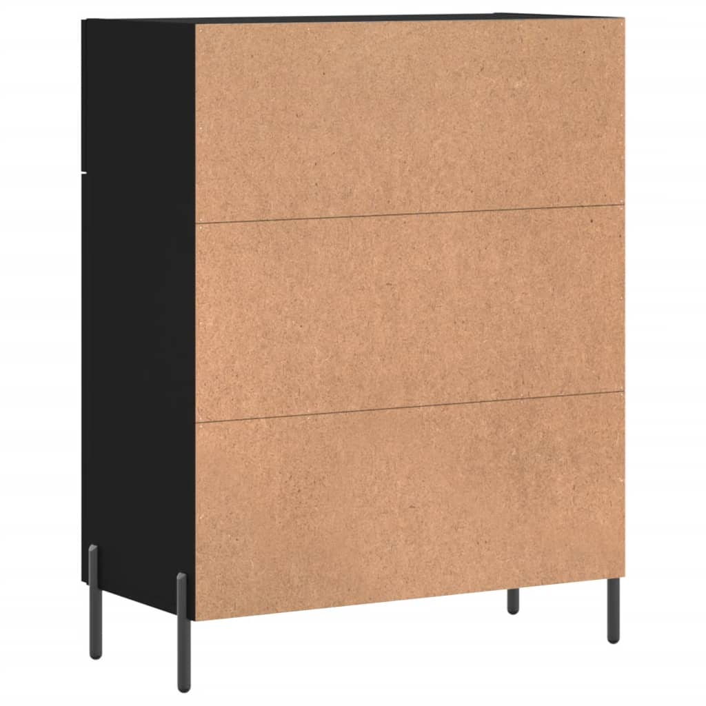 Sideboard Schwarz 69,5x34x90 cm Holzwerkstoff
