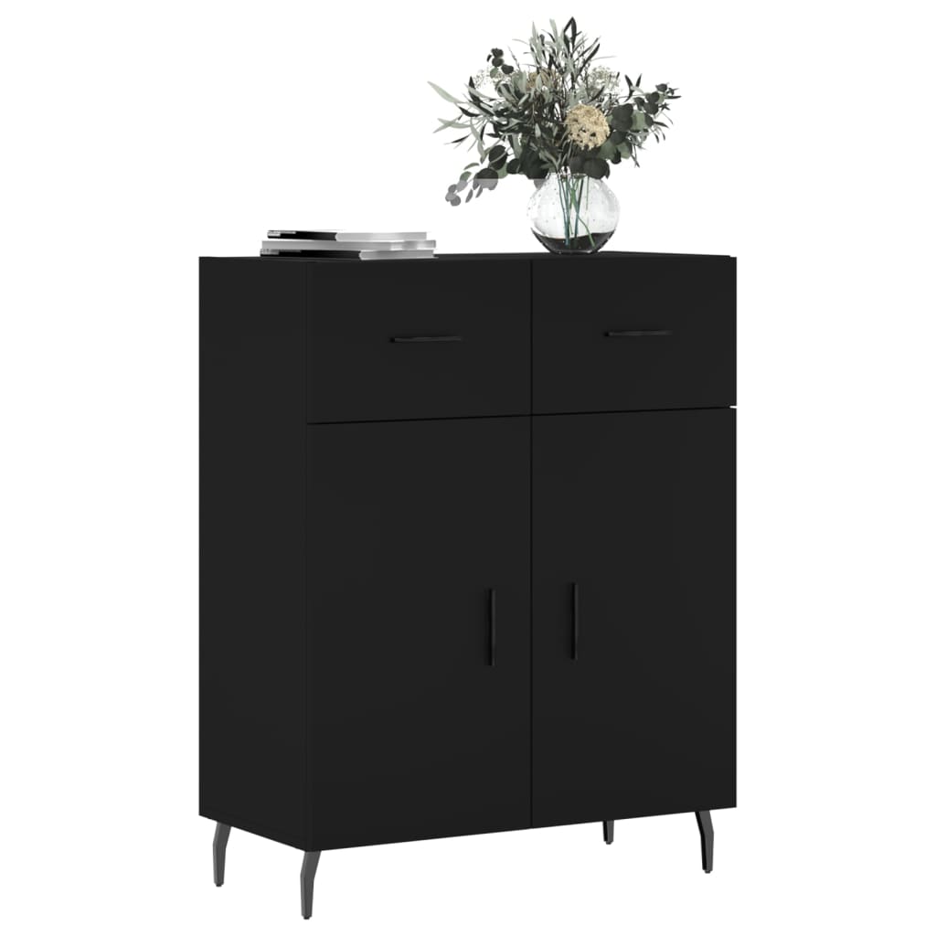 Sideboard Schwarz 69,5x34x90 cm Holzwerkstoff