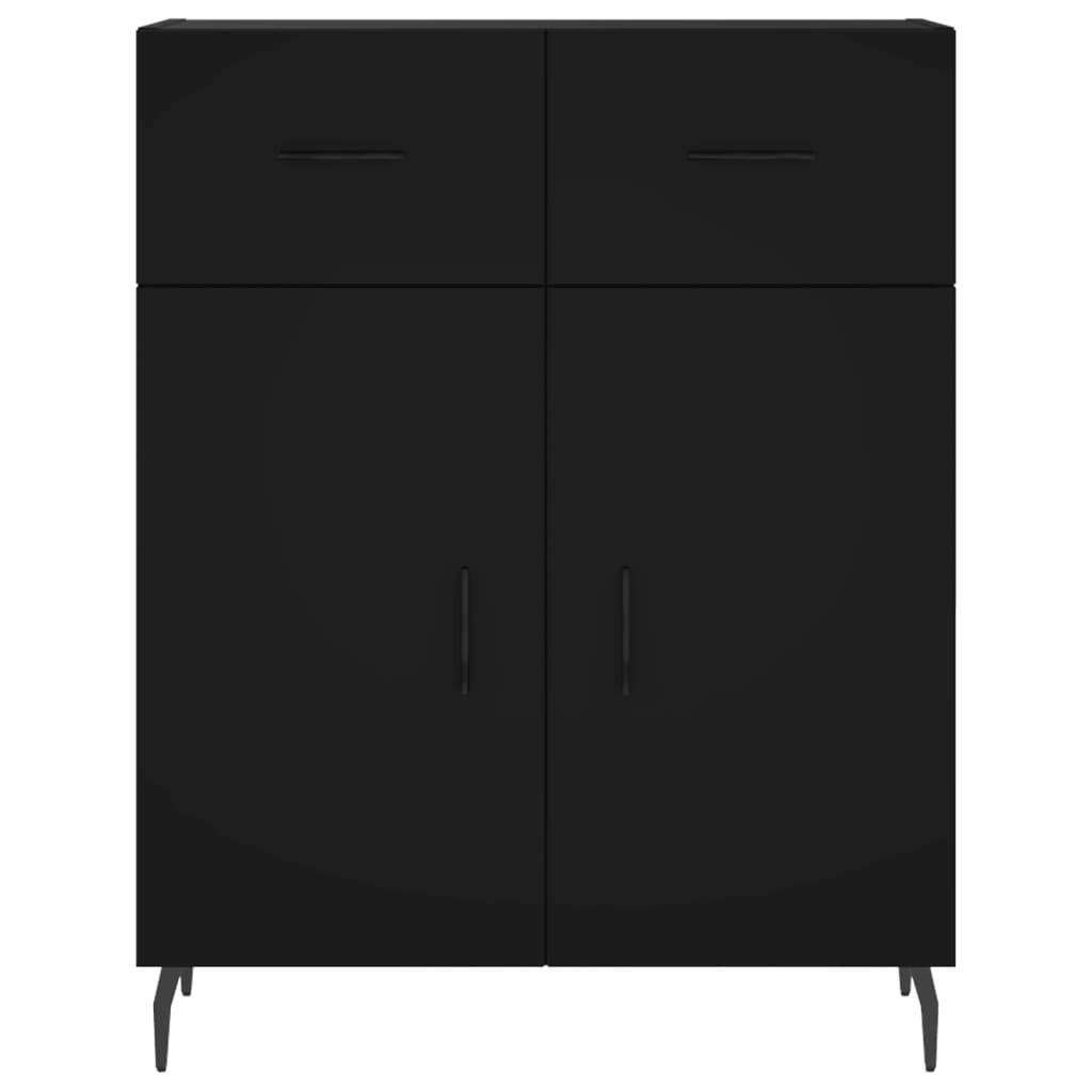 Sideboard Schwarz 69,5x34x90 cm Holzwerkstoff